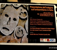 Presentazione dell'indagine sull'antisemitismo in Italia - Roma 26/03/12