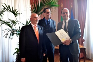 Stuart Milk e Nicola Zingaretti Stuart Milk e Nicola Zingaretti